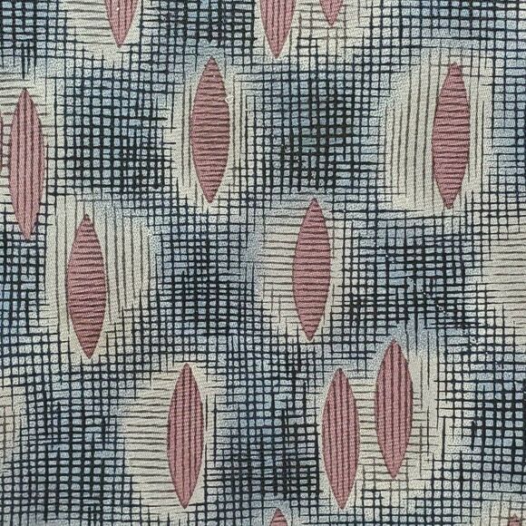 Stafford Abstract Blue Purple‎ Silk Wide Tie - Picture 2 of 6